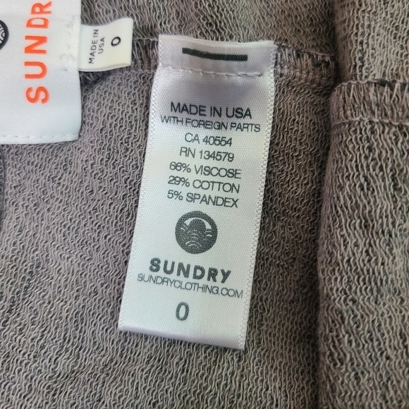 Sundry XS Blue/Gray Camo Soft Skinny Sweatpants - Picture 5 of 6